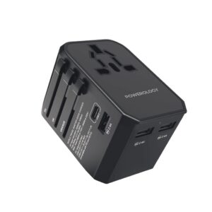 POWEROLOGY UNIVERSAL MULTI-PORT TRAVEL CHARGER P45PDUTVBK