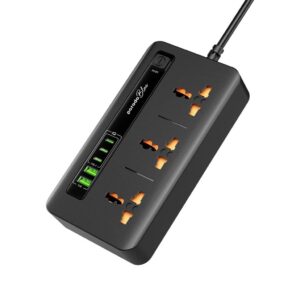 PORODO BLUE MULTI PORT POWER HUB BLACK PB-3ACC2CM-BK
