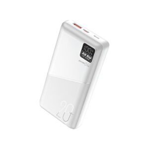 Stay connected and powered up anytime with the Porodo Blue 20000mAh Quick Charge Powerbank.