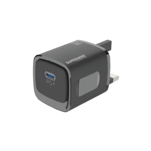 PAWA SUPERMINI TRAVEL CHARGER TYPE C PORT PD20W BLACK PW-TCSP20UK-BK