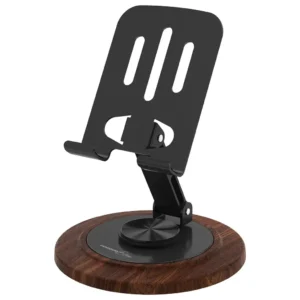 PORODO BLUE DESKTOP PHONE HOLDER 360 ROTATING BASE BLACK PBW15BK