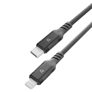 Power up your Apple devices with efficiency and style using the Powerology Power Sync Weave USB-C to Lightning Cable.