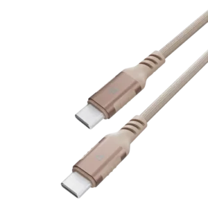 Upgrade your charging and data transfer experience with the Powerology Power Sync Weave USB-C to USB-C Cable