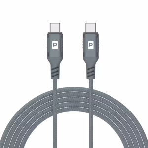 The Powerology Power Sync Weave USB to USB-C Cable (1.2M, Gray) is a high-performance charging and data transfer cable designed to meet the demands of modern devices.