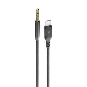 Upgrade your audio experience with the Powerology Sync Weave USB-C to 3.5mm Audio Cable