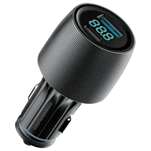POWEROLOGY VELOX 83W DUAL PORT CAR CHARGER BLACK PCCSR020BK