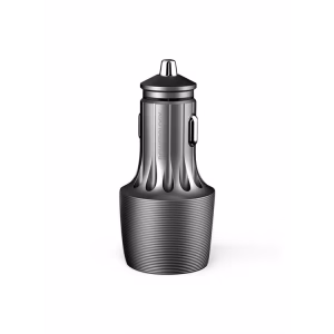 POWEROLOGY VELOX 66W DUAL PORT CAR CHARGER BLACK PCCSR021BK