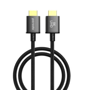 PORODO BRAIDED HDMI ULTRA HDMI 3M CABLE BLACK PD-8KHDM3-BK
