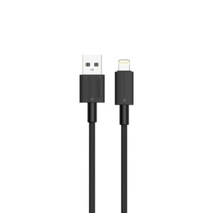 Stay charged and connected with the Porodo USB-A to Lightning Durable Charging Cable.