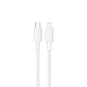 PORODO USB C TO LIGHTNING DURABLE CHARGING CABLE 1.2M WHITE PD-CBL0004-WH