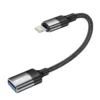 PORODO USB 2.0 LIGHTNING OTG WIRE 0.12CM BLACK PD-CBL0021-BK
