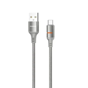 PORODO USB A TO USB C LED LIGHT CABLE 1.2M GRAY PD-CBL0027-GY-C