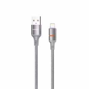 PORODO CHARGE LITE USB-A TO LIGHTNING HIGH-SPEEDÂ CHARGING 1M/3.3FT CABLE GRAY PDCBL0044GY