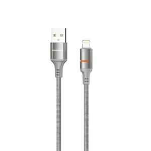 PORODO USB A TO LIGHTNING LED LIGHT CABLE 1.2M GRAY PD-CBL0027-GY-L