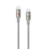 Porodo USB-C to USB-C LED Light Cable 1.2M Desert Titanium – PD-CBL0028-GY-C