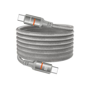 PORODO USB C TO USB C MAGNETIC LED CABLE PD60W 1.2M GRAY PD-CBL0030-GY-C