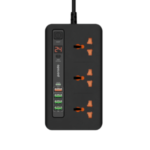 PORODO ULTIMATE HOME AND OFFICE KIT MULTI PORT POWER HUB 4USB A TO USB C GRAY