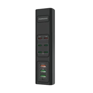 PORODO 85W MULTI PORT USB CHARGING HUB BLACK PD-FWCH031-BK