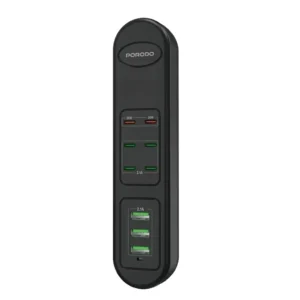 PORODO 50W MULTI PORT USB CHARGING HUB BLACK PD-FWCH032-BK