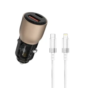 Power up your journey with the Porodo 95W Car Charger, a high-performance charging solution engineered for speed, safety, and style.
