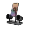 Experience powerful sound and seamless device charging with the PORODO Speaker Charging Dock Black (PD-FWCH050-BK).