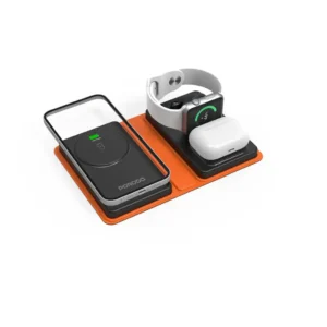 PORODO 8000MAH FOLDING 4 DEVICE CHARGER MAGSAFE CHARGING BLACK PD-FWCH051-BK
