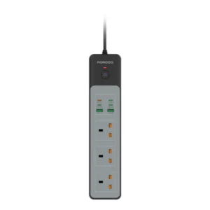 PORODO 3AC 45W 3000W POWER STRIP PD35W BLACK PD-FWCH052-BK