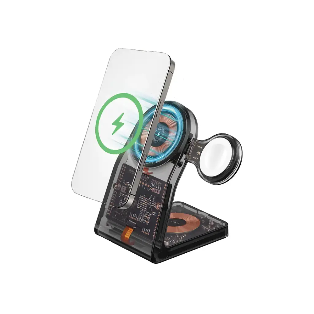 Porodo Transparent Wireless Charging Stand