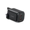 Porodo Dual USB-C GaN 45w Charger Black