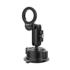 Experience safe and convenient hands-free navigation with the PORODO Magsafe Magnetic Dash and Windshield Mount in Black (PD-HSM15-BK).