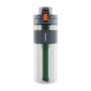 PORODO LIFESTYLE 2 STAGE FILTRATION WATER BOTTLE 600ML BLACK PD-LFST079-BK