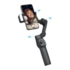 Capture cinematic moments with the PORODO 3 Axis Gimbal Stabilizer with Magnetic Fill Light Black PD-LFST127-BK.