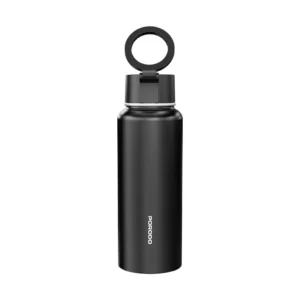 Stay hydrated on the go with the PORODO Lifestyle Magnetic Mount Water Bottle in Black (PD-LFST134-BK).