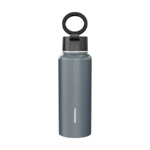 Stay hydrated in style with the PORODO LIFESTYLE MAGNETIC MOUNT WATER BOTTLE GREY PD-LFST134-GY