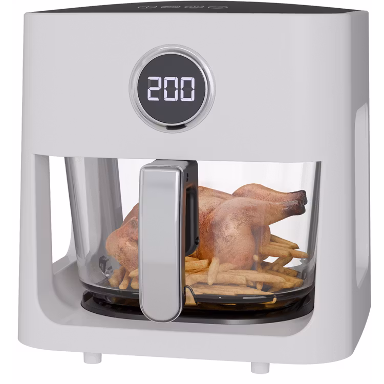 Porodo 5L Glass Pot Air Fryer
