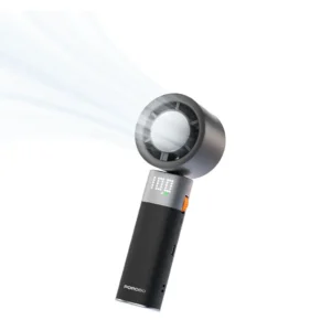 Introducing the Porodo Lifestyle Handheld Turbo Fan PD-LFST151-BK – the ultimate blend of portability, power, and practicality