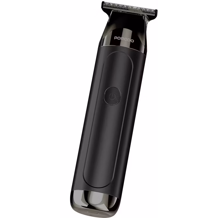 Elevate your grooming routine with the PORODO Lifestyle T-Blade Hair & Beard Trimmer – Black (PD-LFST154-BK)
