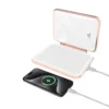 Porodo Lifestyle 5000mAh Powerbank Magnifying Mirror – White Rose Gold
