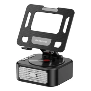 Porodo Lifestyle Multifunctional Tablet Speaker Stand – Black PD-LFST175-BK