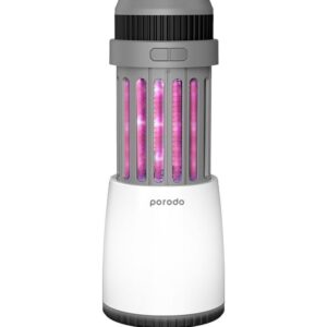 PORODO LIFESTYLE PORTABLE LAMP MOSQUITO ZAPPER BLACK GRAY PD-LS5WLMZ