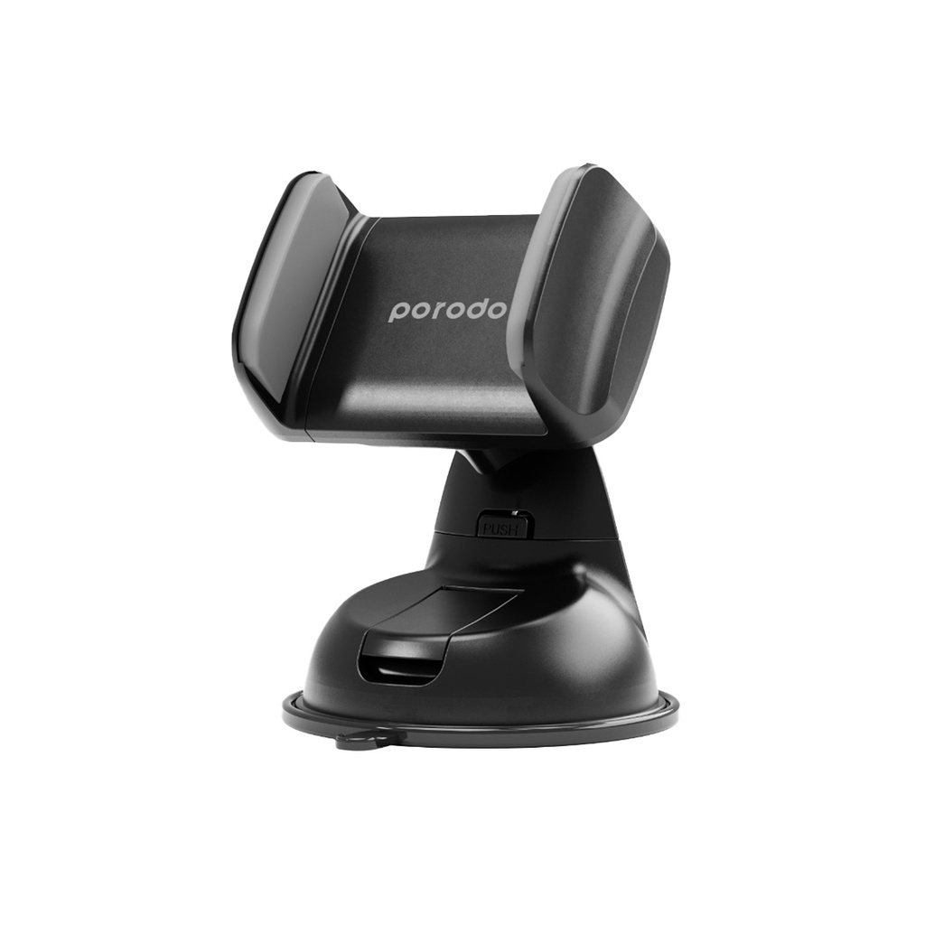 Enhance your on-the-road safety and convenience with the PORODO Universal Clamp Phone Mount – Black (PD-MUCMS-BK).