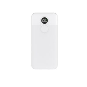 PORODO 20000MAH POWERBANK DIGITAL DISPLAY WITH INTEGRATED CABLE WHITE PB058 PD-PBFCH058-WH
