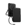 Stay powered wherever you go with the Porodo 10000mAh Powerbank Built-In Type-C Cable with Stand in sleek Black (Model: PD-PBFCH065-BK).