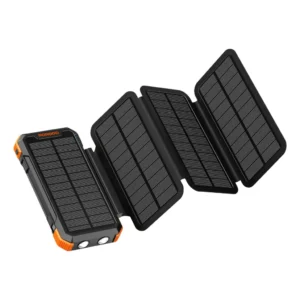 PORODO 20000MAH 4 PANEL SOLAR POWERBANK BLACK PD-PBFC070-BK