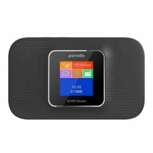 PORODO 4G LTE 3G PORTABLE HIGH SPEED ROUTER PD-PRT4GR-BK