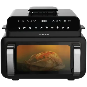 PORODO LIFESTYLES FLEXI COOK PRO INDOOR GRILL 2100W LARGE 10-15L CAPACITY BLACK PDAF1015BK