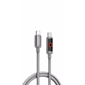 PORODO CHARGE LITE USB-C TO USB-C HIGH-SPEED CHARGING 1M/3.3FT CABLE GRAY PDCBL0045GY