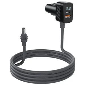 PORODO STARLINK MINI DC PLUG CAR CHARGER GREY PD36W 3M PDCCRTR69GY