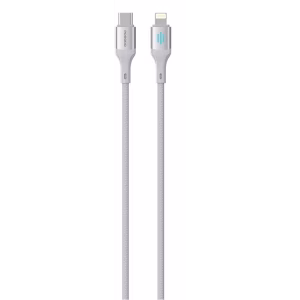 PORODO USB C TO LIGHTNING PD27W CHARGING DATA CABLE 1M SILVER PDDC27SL
