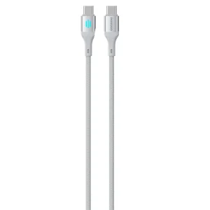 PORODO USB C TO USB C PD60W CHARGING DATA CABLE 1M SILVER PDDC60SL